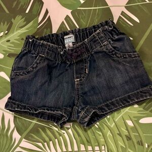 Old Navy Blue Denim Shorts Elastic Waist 2T